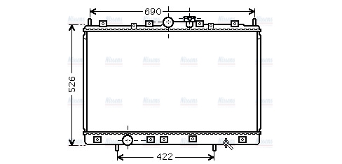 AVA Coolant Radiator MT2189
