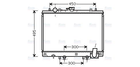 AVA Coolant Radiator MT2192