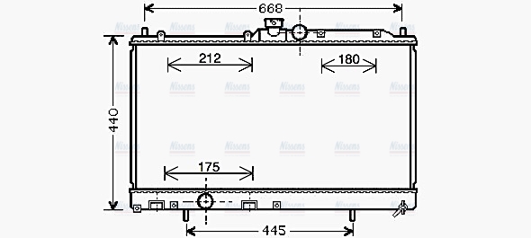 AVA Coolant Radiator MT2195