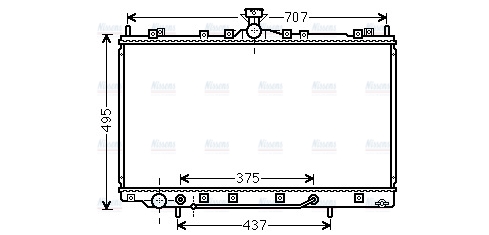 AVA Coolant Radiator MT2217