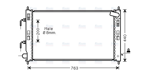 AVA Coolant Radiator MT2240