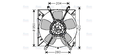 AVA Radiator Fan MT7507