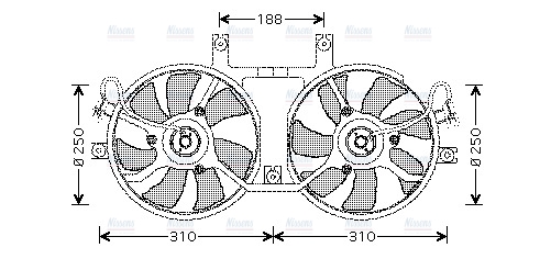 AVA Radiator Fan MT7512
