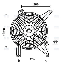 AVA Radiator Cooling Fan MT7528
