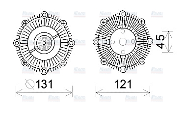 AVA Fan clutch MTC223