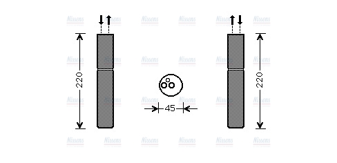 AVA Aircon Receiver Dryer Filter MTD233