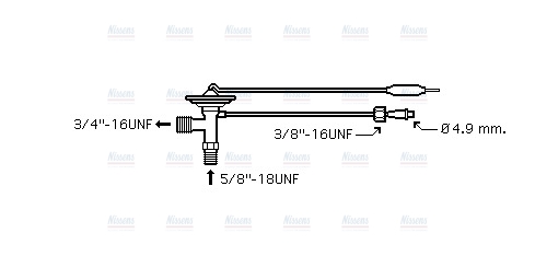 AVA Aircon Expansion valve MZ1247