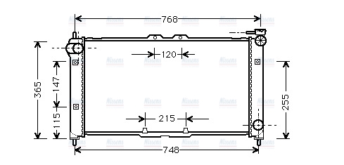 AVA Coolant Radiator MZ2072