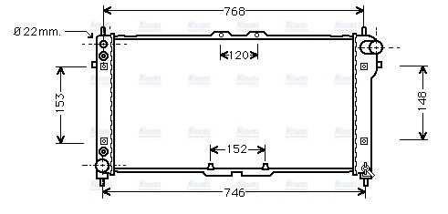 AVA Coolant Radiator MZ2074