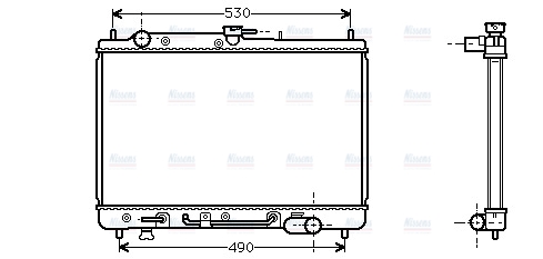 AVA Coolant Radiator MZ2089