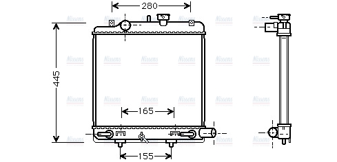 AVA Coolant Radiator MZ2140