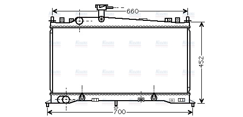 AVA Coolant Radiator MZ2161