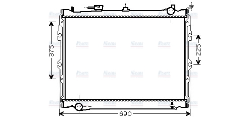 AVA Coolant Radiator MZ2191