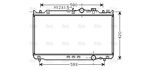 AVA Coolant Radiator MZ2201