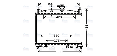 AVA Coolant Radiator MZ2215