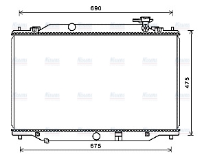 AVA Coolant Radiator MZ2270