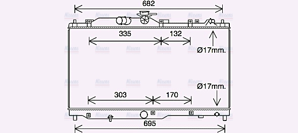 AVA Coolant Radiator MZ2285