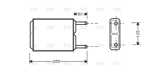 AVA Cabin Heater Core MZ6123