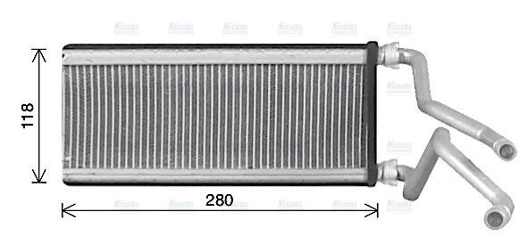 AVA Cabin Heater Core MZ6298
