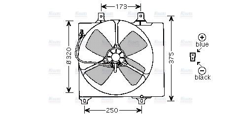 AVA Radiator Cooling Fan MZ7501