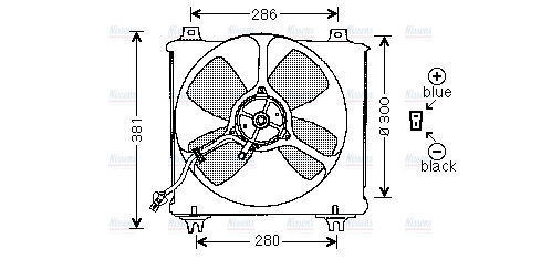 AVA Radiator Fan MZ7505