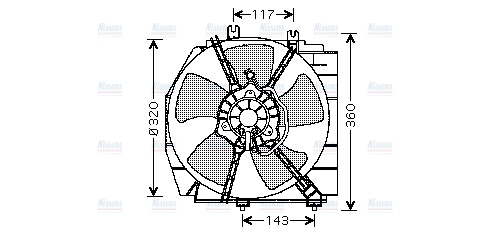 AVA Radiator Cooling Fan MZ7513