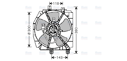 AVA Radiator Fan MZ7523