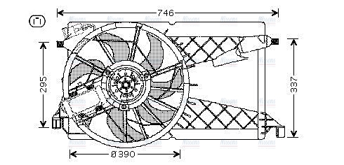 AVA Radiator Cooling Fan MZ7530