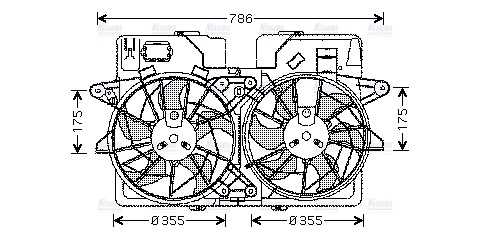 AVA Radiator Cooling Fan MZ7532