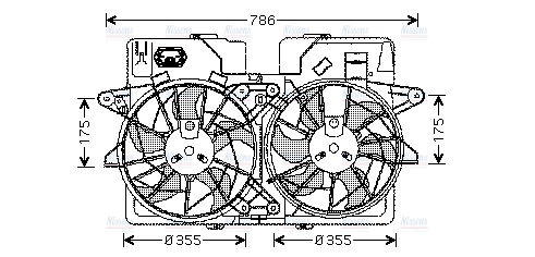 AVA Radiator Fan MZ7533