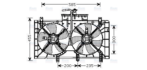 AVA Radiator Cooling Fan MZ7537