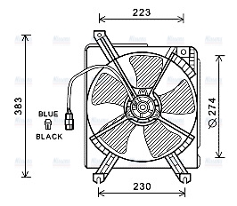 AVA Radiator Fan MZ7542