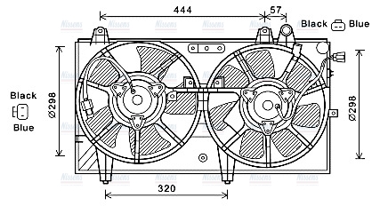AVA Radiator Fan MZ7544
