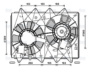 AVA Radiator Fan MZ7549