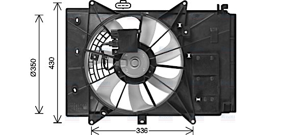 AVA Radiator Cooling Fan MZ7555