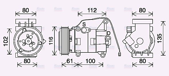 AVA Aircon Compressor MZAK290