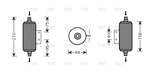 AVA Aircon Receiver Dryer Filter MZD149