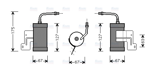 AVA Aircon Receiver dryer MZD165