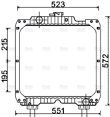 AVA Coolant Radiator NH2003