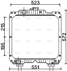 AVA Coolant Radiator NH2004