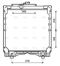 AVA Coolant Radiator NH2024