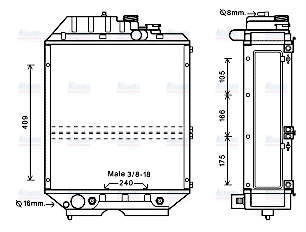 AVA Coolant Radiator NH2026