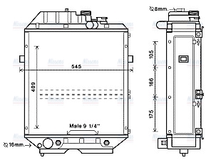 AVA Coolant Radiator NH2028