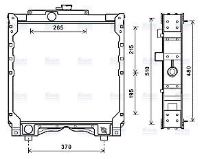 AVA Coolant Radiator NH2031