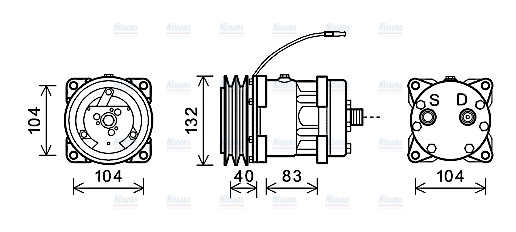AVA Aircon Compressor NHAK013