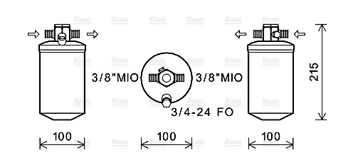 AVA Aircon Receiver dryer NHD012