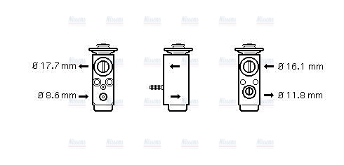 AVA Aircon Expansion Valve OL1352