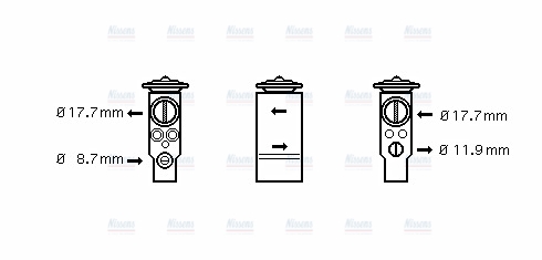 AVA Aircon Expansion Valve OL1411