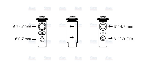 AVA Aircon Expansion valve OL1580