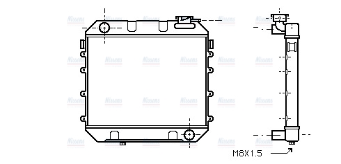 AVA Coolant Radiator OL2003
